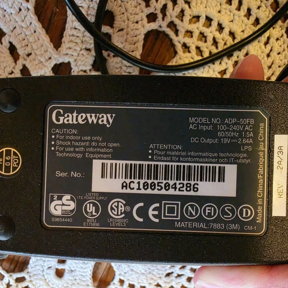 Gateway ADP-50FB 19V 2.64A AC Adapter Charger Power Supply